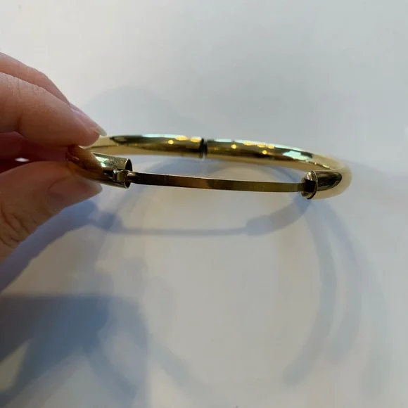 Vintage Gold Bangle Bracelet Walter E Hayward. GoldFilled - Picture 4 of 7